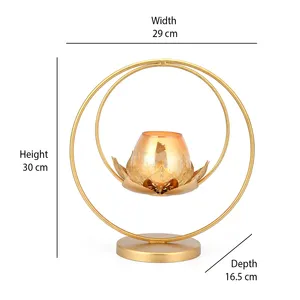 European Luxury Metal Candle Holder Fancy Design for <b>Office</b> Table or Home Wedding Decoration for Christmas Candle Vessel - Product Image 4