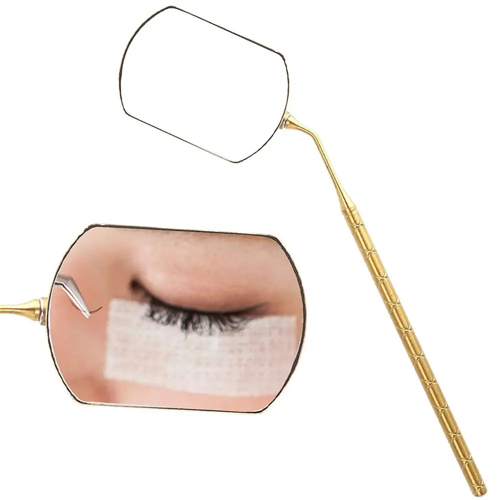 Lash Mirror Wholesale Private Label Make Up Eyelashes Extension Application Checking Mirror Eyelash custom Shape Mirror