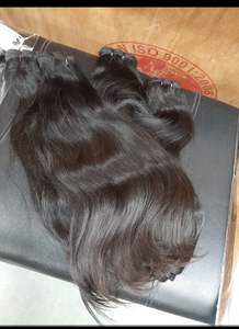 Extensiones de Cabello Humano Indio Virgen Sin Procesar de Doble Trama a Máquina de Grado Remy Natural Liso 2025, Gran Venta - Product Image 3