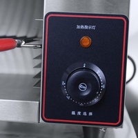 Pemanggang daging salamander elektrik stainless steel, pemanggang roti terpasang di dinding dengan asap tanpa asap oven sayuran