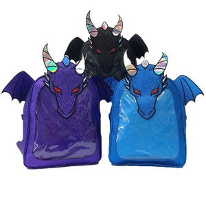 <span class=keywords><strong>Sac</strong></span> à dos personnalisé en Pu à haute capacité avec broderie de <span class=keywords><strong>Dragon</strong></span> - Product Image 1