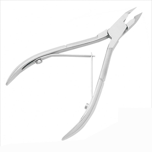 Pince à ongles de Salon professionnel pince à cuticules plate lames en acier inoxydable pointues outil à ongles Portable de luxe pour les doigts de manucure - Product Image 2