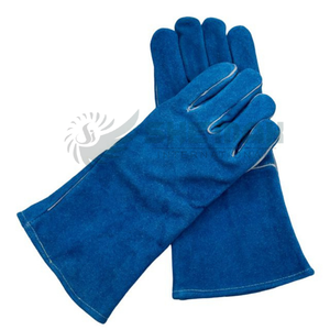 Gants de soudage à haute température avec coutures en kevlar en cuir ignifuge renforcé pour le soudage Arc Tig Mig et la forge - Product Image 1