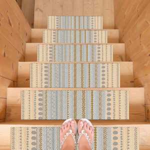 Alfombra con Estampado de Patrones Geométricos, Diseño Étnico Navajo Moderno en 3D, Lavable a Máquina, Alfombra de Pasillo - Product Image 5