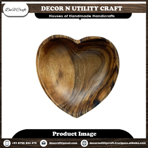 Handmade Vintage Indian Sheesham Wooden Salad Serving <b>Bowl</b> Set Customized Multi-Purpose Decorative <b>Dough</b> <b>Bowl</b> Eco-Friendly - Product Image 2