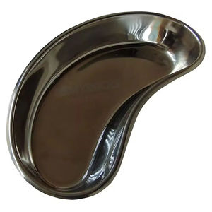 Bandeja médica en forma de riñón de acero inoxidable-Plato de sala quirúrgica de 9,4 pulgadas para hospital y clínica - Product Image 1