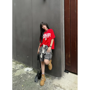 Camiseta Boxy de Manga Corta Insomnia OEM ODM 100% Algodón 280g para Mujer y Hombre, Ecológica, Estilo Urbano de Verano, con Logotipo Personalizado Bordado - Product Image 6