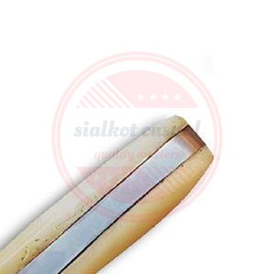 Cuchillo de caza de acero de Damasco hecho a mano de tamaño personalizado, cuchillos desolladores con mango cómodo y Funda de cuero - Product Image 4