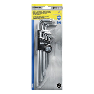Jeu de clés Torx en forme de L, 9 pièces, longues, anti-effraction - Product Image 6