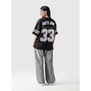 Conjunto Deportivo de Fútbol Americano de Alta Calidad Outlaw, Camiseta y Pantalones Cortos de Malla Transpirable, Técnica de Sublimación de Poliéster, Estilo Liso - Product Image 2