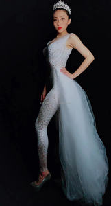 Traje para Bar, club nocturno, tropa de baile, serie de vestidos de diamante para el Día de San Valentín, espectáculo de negocios, pasarela - Product Image 2