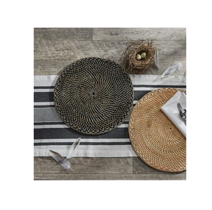 แผ่นชาร์จหวายที่ทำด้วยมือเป็นมิตรกับสิ่งแวดล้อมแผ่นชาร์จทำจากหวายแกะสลักคุณภาพดีเยี่ยม - Product Image 1