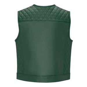 Gilet en cuir pour homme, nouvelle mode, design personnalisé, cuir de mouton véritable, haut de gamme, respirant, coupe-vent - Product Image 4