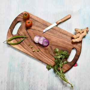 Exquisita tabla de cortar de madera, tabla de cortar de madera de acacia con forma de conejo única, tabla de queso de resina, producto de cocina más vendido - Product Image 2