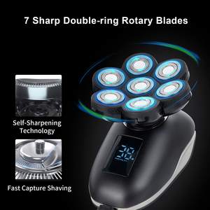 Cabezales de Repuesto para Afeitadora Eléctrica Impermeable IPX7, Afeitadora Rotatoria de Triple Cuchilla para Uso en Seco y Húmedo, Lavable para Cara y Cuerpo - Product Image 2