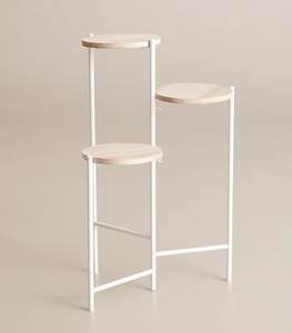 Support pour plantes en métal à 2 niveaux Design personnalisé Support pour plantes de couleur noire pour le jardin intérieur Utilisation décorative Meilleure qualité - Product Image 6