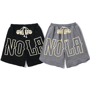 Pantalones Cortos Deportivos Personalizados Vintage 100% Algodón para Hombre con Estampado 3D en Relieve - Product Image 1