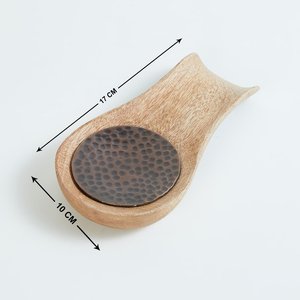 Reposacucharas Rústico de Madera de Acacia, Soporte para Palillos, Producto Popular, Reposacucharas de Madera Premium para Uso en Mesa de Cocina - Product Image 6