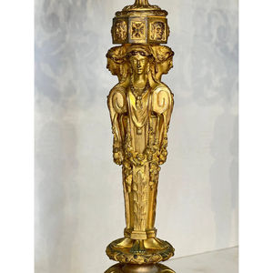 Fantastique ensemble de 2 bougeoirs faits à la main de qualité supérieure pour les fournitures de décoration de mariage et d'église - Product Image 5