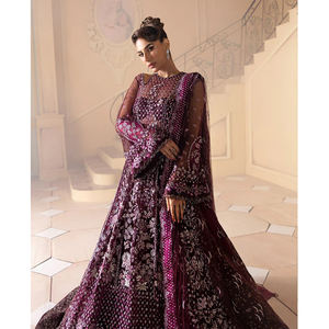 New Designs Ready to Wear Maxi Frock <b>Dress</b> For Party Indian Pakistani Style <b>Wedding</b> Maxi Frock <b>Dress</b> <b>In</b> Low MOQ - Product Image 1