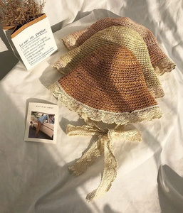 2024 tendencias de moda sombreros de paja suave para mujer con bordado a mano diseño femenino para viajes al aire libre playa y escenas de negocios - Product Image 2