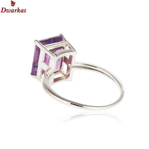 Venta caliente de lujo Vintage anillo de piedra de amatista natural 925 anillos de piedras preciosas de plata esterlina - Product Image 3