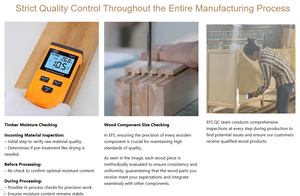 Prix d'usine direct Fabricant vietnamien Organisateurs de tiroirs en bois Conception flexible avec des tailles personnalisées Forme rectangulaire - Product Image 5