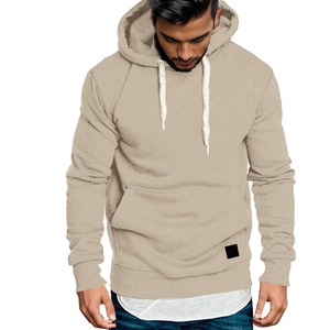 Sweats à capuche décontractés pour hommes Splicing Large Size Loose Sweatshirts Solid Color Long Sleeve Hooded Drawstring Pocket Simplicity hoodies - Product Image 4