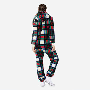 Olyester OFT & tretchy leababric Wo ay uality iipper ninisex heckered Ed uppy uppsuit reathable. 100% - Product Image 2