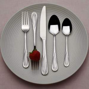 Bel ensemble de couverts en métal artisanal conçu pour la table à manger traditionnelle servant les invités et les dîners de fête - Product Image 3