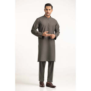 Traje de 3 Piezas para Hombre, Corte Entallado, Color Gris Oscuro, Estilo Ejecutivo, Pantalones Largos con Cierre de Botón de Una Fila - Product Image 1