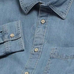 Camisas de Mezclilla Casuales para Hombre, Talla Grande, 100% Algodón, Transpirables, de Verano, Alta Calidad - Product Image 6