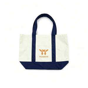 Cotton <b>Canvas</b> <b>Tote</b> Bag Contrast Handle Custom Logo Reusable Carryall for Grocery Travel Daily Use - Product Image 4