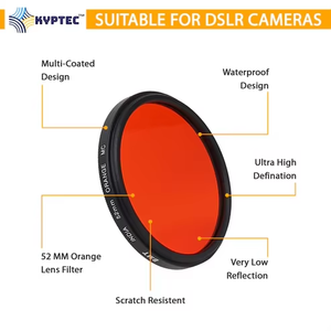 52 MM Orange Colour Lens <b>Filter</b> For Camera Lens Use Providing Rich Color Balance Improved Contrast And Daily Shooting Support - Product Image 1