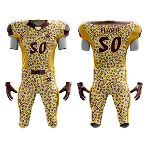 Meilleure vente Ensemble d'uniformes de football américain Séchage rapide Respirant Vêtements d'entraînement Vente chaude à bas prix - Product Image 4