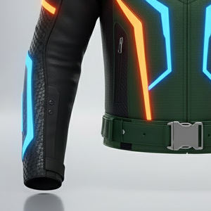 Veste en cuir de motard de haute qualité Logo personnalisé Veste en cuir élégante pour homme Veste en cuir de moto pour homme Nouvelle arrivée - Product Image 3