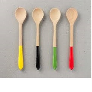 Ensemble de cuillères et de fourchettes industrielles en bois naturel, écologiques, compatibles lave-vaisselle, couverts de fête, bois artisanal, revêtement en résine, meilleur choix - Product Image 2