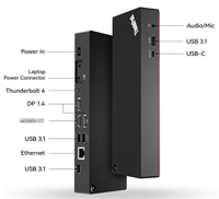 untuk Lenovo ThinkPad Universal Thunderbolt 4 Docking Station+Antarmuka AS Dengan Adaptor 135W 40B00135