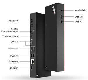 for Lenovo <strong>ThinkPad</strong> Universal <strong>Thunderbolt</strong> 4 Docking Station+US Interface With 135W Adapter 40B00135 - Product Image 6