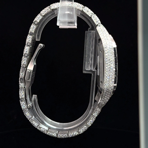 Reloj de Lujo con Esqueleto de Diamantes para Hombre, Esfera Cuadrada Completamente Adornada, Reloj de Pulsera Automático - Product Image 4