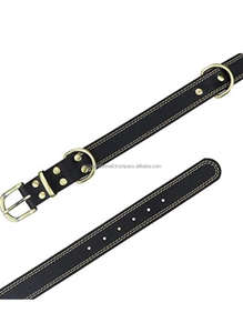 Collier pour animal de compagnie, en cuir véritable, robuste, uni, pour l'entraînement des animaux de compagnie, produits de marche, offre spéciale - Product Image 5