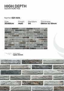 Azulejos de Porcelana para Pared Exterior de 300x600 mm, Elevación Moderna - Product Image 5