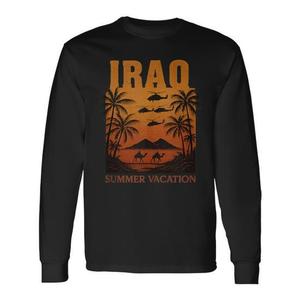 T-shirt promozionale a maniche lunghe per le vacanze estive in Iraq - Product Image 1