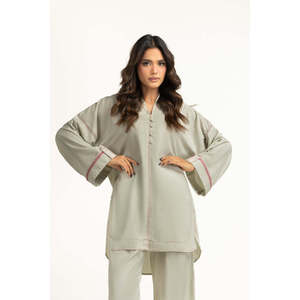 ชุดลำลองแบบเซ็ต IPST-55305-A ผ้าซาตินวิสโคสย้อมสี - Product Image 4