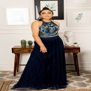 Modern Elegant Womens Evening Gown <b>Skirt</b> Pant Set from India Formal Party Dress for Weddings Galas and Celebrations - Product Image 3