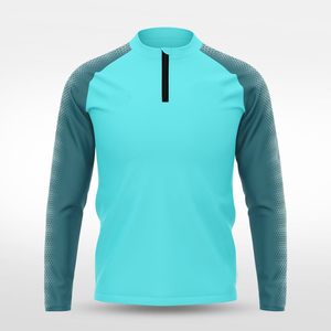 Custom Reversible Sublimation Quarter Zip Long Sleeve Shirt <b>Athletic</b> Fit Moisture Wicking Performance Training Top Breathable - Product Image 5
