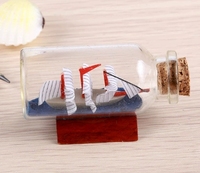 Accessoires pour la maison créatifs Drift Bottle Wishing Gift Handmade Mini Fish tank Landscape Small Decoration