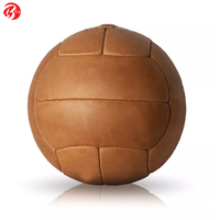 Ballon de football en cuir véritable de bonne qualité, brun clair, pour adultes, ballons de football en PU, vente chaude, ballon de football, Balon De Dutbol