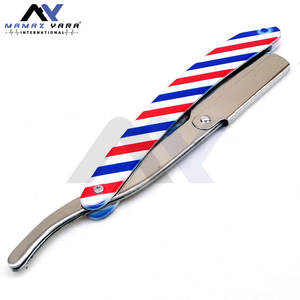 Navajas de Barbero de Alta Calidad, Navaja Recta Personalizada con Aspecto Elegante, Afilada, para un Afeitado Suave, con Mango Recubierto de Papel - Product Image 2