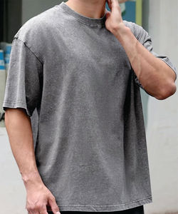 เสื้อยืดผ้าฝ้าย100% สำหรับผู้ชาย, เสื้อยืดแขนสั้นพิมพ์ลายทรงหลวมไซส์ใหญ่พิเศษสำหรับผู้หญิงและผู้ชาย - Product Image 6